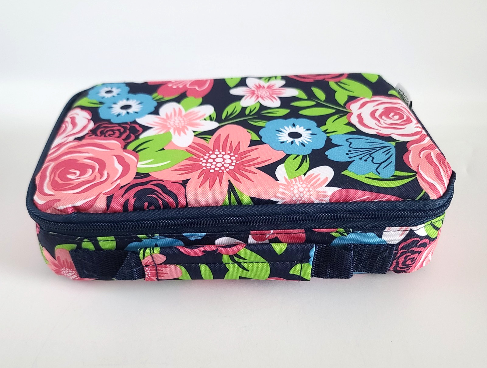 Fit & Fresh Bento Lunch Set 9 Pc Floral w 2 Ice Packs Insulated Zip Bag NWOT