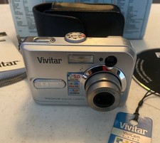 Vivitar ViViCam 5385 Silver 5.0MP Digital Camera In Box Excellent Condition