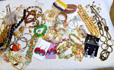 76 Piece Costume Jewelry Lot - Bracelets, Earrings, Necklaces