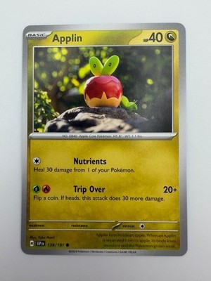 #138/191 Applin Normal Common - Pokémon S&V Surging Sparks English NM
