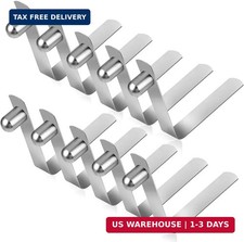 10 PCS Push Button Spring Clip, 6mm Paddle Spring Snap Clips Kayak Paddle Spri