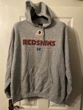 Vintage Y2K Washington Redskins Hoodie Sweatshirt Men’s XL NFL Team Apparel grey