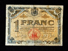 ( USA  ) , France  Banknote , ( Rochefort ) , 1 Franc , Year : 1920  .