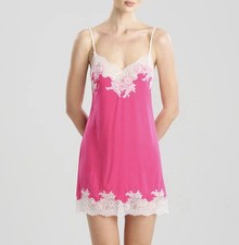 Natori Enchant Lace Trim Chemise in Fuschia