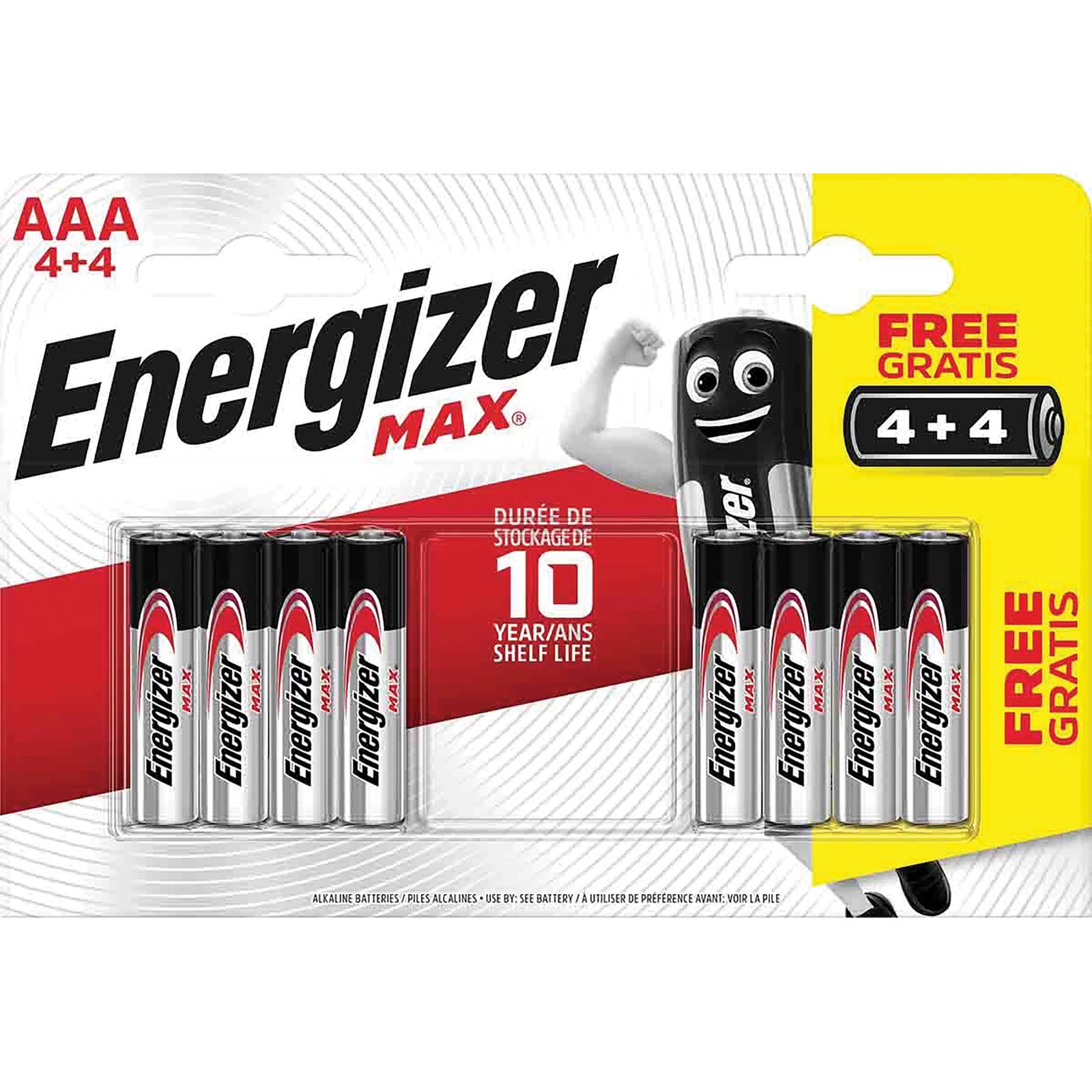 Energizer Battery Packs 4+4 AAA