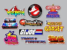 Classic Cartoons Vinyl Sticker Pack Qty 10 Set 1 Retro Animation Tv Nostalgia