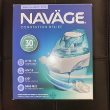 Navage Congestion Relief Nasal Irrigation System Bundle, 30 SaltPods, Nose Clea