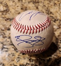 Noah Schultz Drew Thorpe Signed Auto Autograph Game Used MILB Baseball Ball Sox