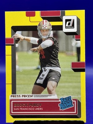 2022 Donruss Brock Purdy #374 Premium Press Proof RC San Francisco 49ers