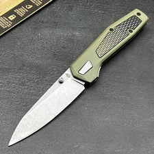 Gerber Fuse Sage Green Handles 7Cr17MoV Blade Deep Carry Folding Pocket Knife