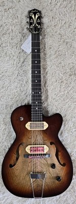 Godin 5th Ave TL Gold Foil Vintage Burst HG w/Bag, Semi Hollow Electric Guitar