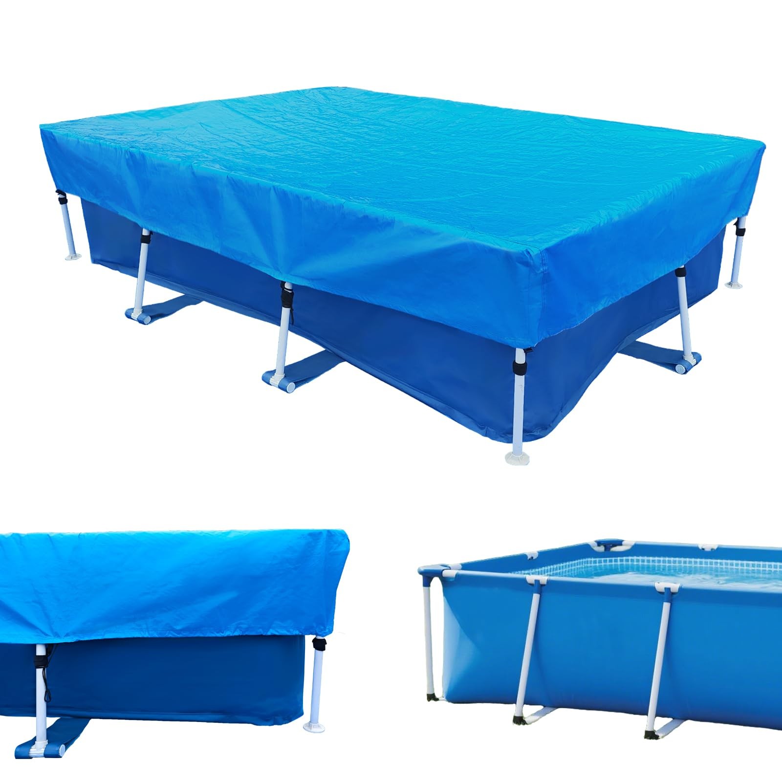 Bâche de piscine rectangulaire pour protéger le bassin de jardin