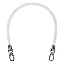 Braided Purse Strap, 25.6 Inch for Handbag Tote Making  White 