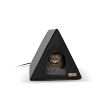 K H Pet Products Heated Outdoor A-Frame Cat House, Weatherproof She... Fast Ship