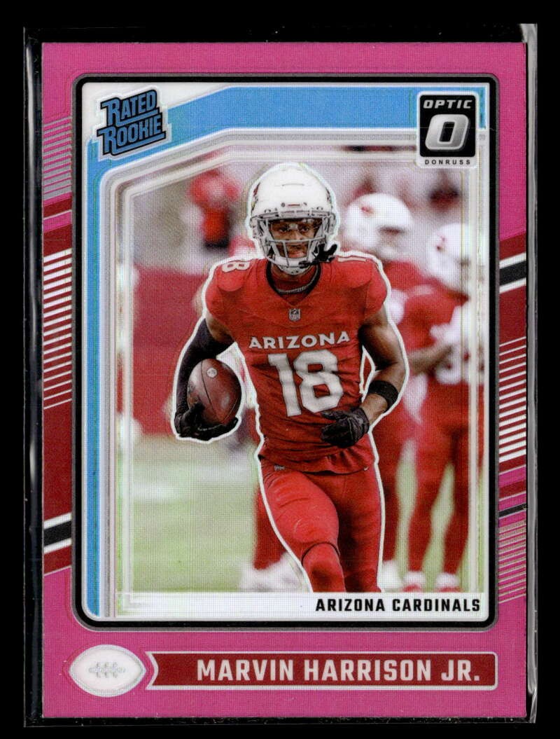 2024 Donruss Optic Marvin Harrison Jr. Rated Rookie Pink #276 Cardinals U9820