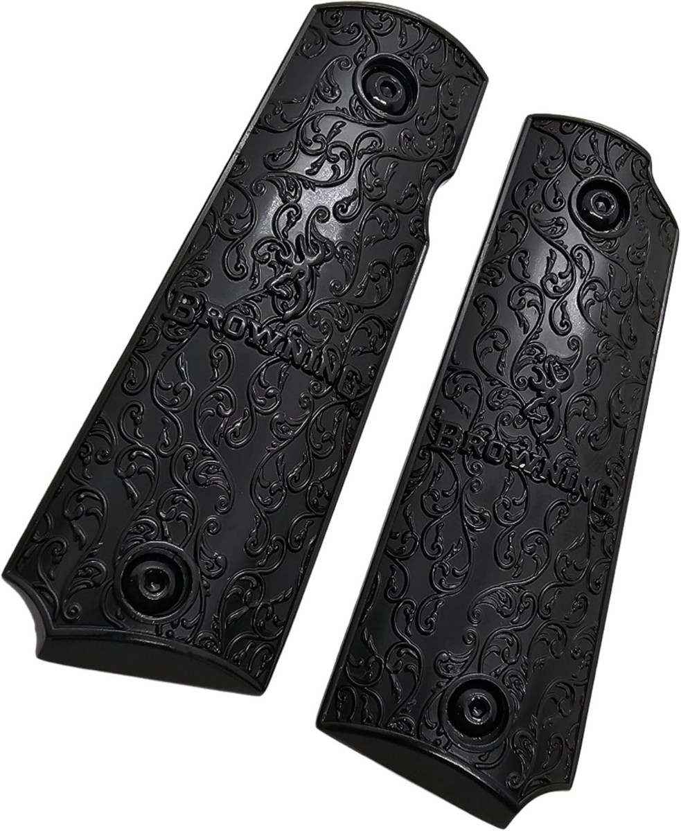 Gold Plated Scroll Design Grip Panels For Browning 1911-22 & 1911-380 Handguns 3 thumbnail image