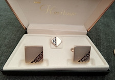 Vintage Swank Cufflinks  Tie Pin Set   Original Heritage Box   Mid-Century Men