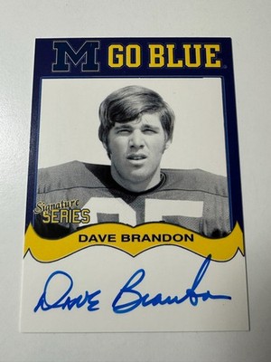 2004 TK Legacy Michigan Wolverines Dave Brandon Go Blue Auto SP #MGB84 RC