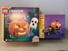 LEGO Halloween Lot  40697 Jack-O'-Lantern Pickup  40822 Halloween Pumpkin