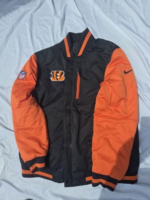 Nike NFL On Field Cincinnati Bengals Reversible Full Zip Padded Jacket XL