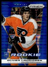 2013-14 Panini Prizm Prizms Blue PULSAR Oliver Lauridsen Philadelphia Flyers