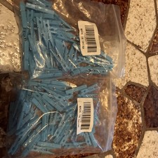 100 Mini Blue Clothes Pins