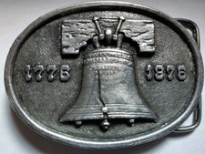 Bicentennial 1776-1976 Liberty Bell Bergamot Brass Works B-24 1975 Belt Buckle