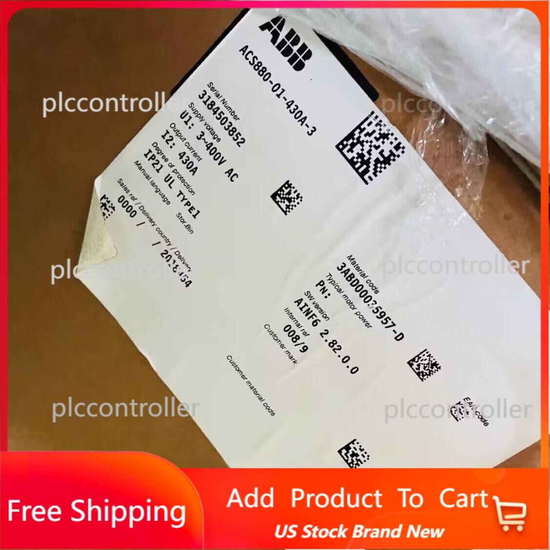 ACS880-01-430A-3 Brand New ABB Inverter ACS880-01-430A-3 New Fast Shipping 1PCS