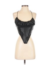 NWT PrettyLittleThing Women Black Bodysuit 0