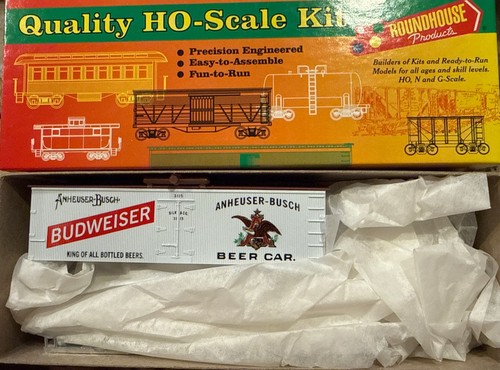 Kit Roundhouse HO #3095 36' cartelera refrigerada coche Budweiser #3115 Anheuser-Busch | Zustand: New