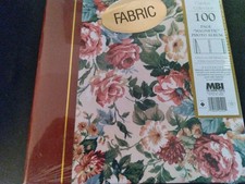 MBI "THE GARDEN COLLECTION" FABRIC 3-RING 100 PAGE SELF-ADHESIVE PHOTO ALBUM
