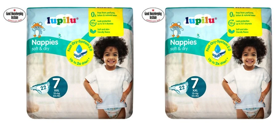 44 Nappies (15+kg) Extra Soft & Dry Disposable Nappy Comfortable (Size 7)