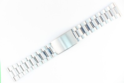 24mm Uhrenarmband Edelstahl Silber Top Qualität Länge: XL