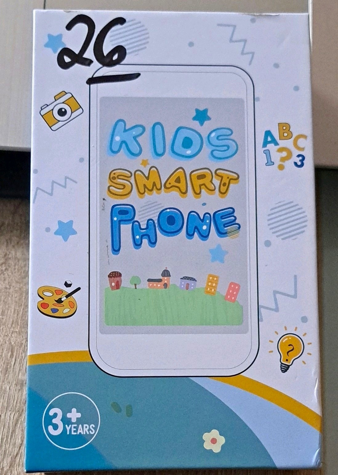 Kids Smart Phone Kinder-Spielzeughandy Lernspielzeug ABC Zahlen, blau ab 3