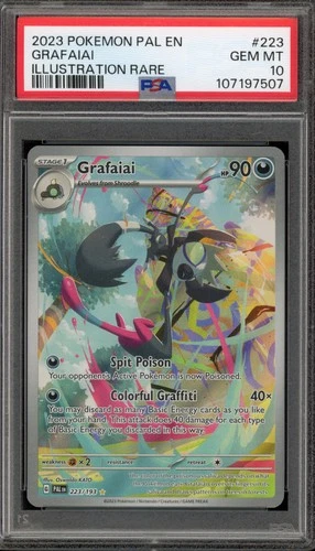 Pokemon Grafaiai Paldea Evolved Illustration Rare #223 PSA 10 Gem Mint