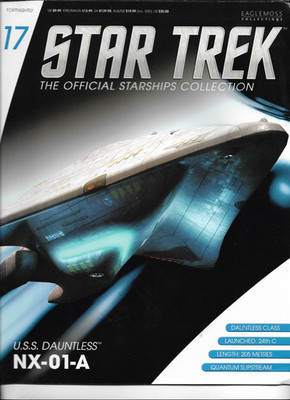 EAGLEMOSS COLLECTION--STAR TREK--ISSUE 17-U.S.S. DAUNTLESS NX-01-A-MAGAZINE ONLY