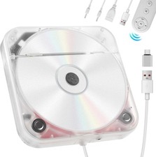 Portable External CD Player for Car USB Port AUX Port, Car CD Player with USB C
