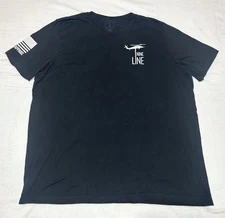 Nine Line  Men's Black Fortune Favors Those Who Go Out And Earn It T Shirt, 3XL