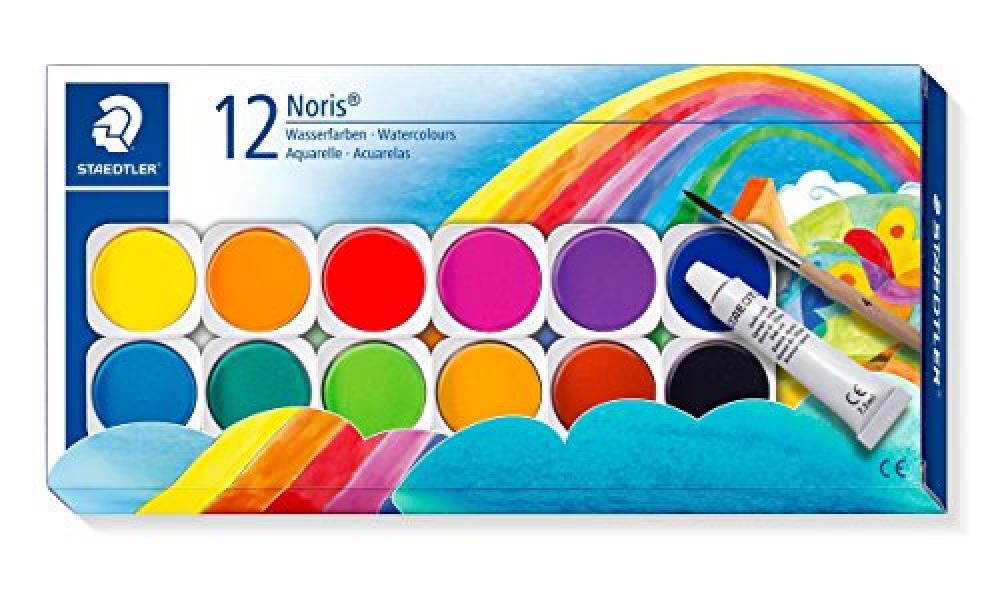 (TG. Farbkasten 12 Farben) Staedtler 888 NC12 Astuccio con Colori Tempera - NUOV