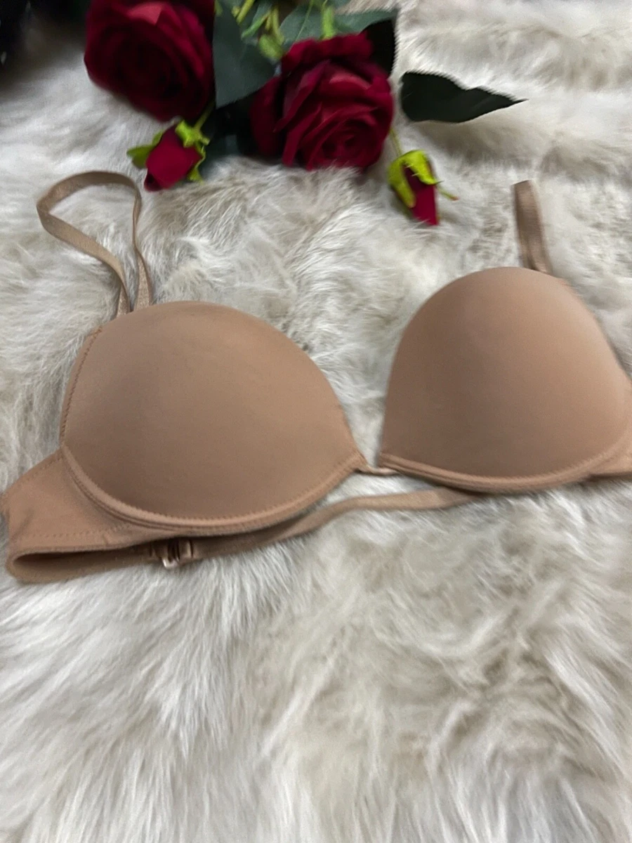 Unbranded beige padded underwired BRA size L cup C