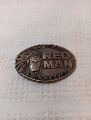 the pinkerton tobacco company The Pinkerton Tobacco Company Redman Advertising Belt Buckle 1988