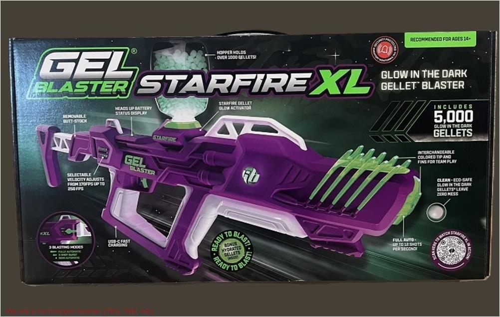 Гелевый бластер StarFire XL светящийся в темноте 19190₽