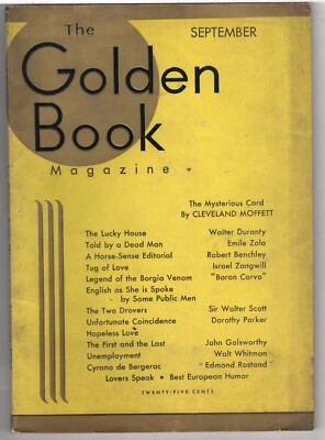 THE GOLDEN BOOK MAGAZINE September, 1932 ~ 2/5