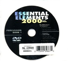ESSENTIAL ELEMENTS 2000 PLUS DVD  CD PERCUSSION BOOK 1 DISCS ONLY BRAND NEW