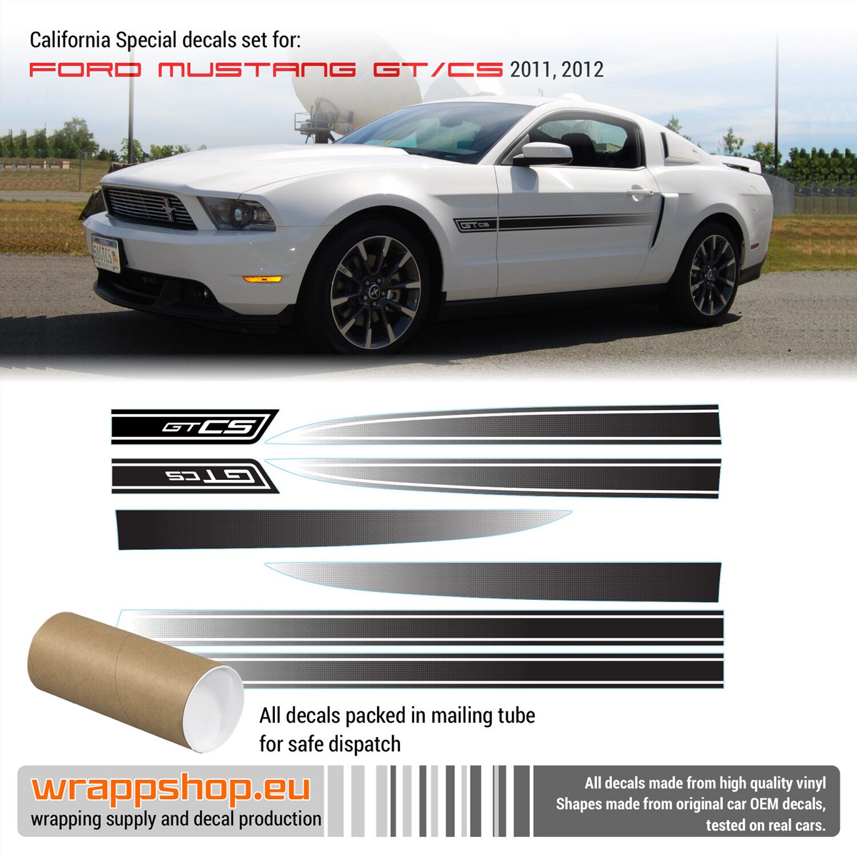 mon パッドセット 他California special California Special GT/CS Rocker Fade Stripes Vinyl Decal 2011 2012