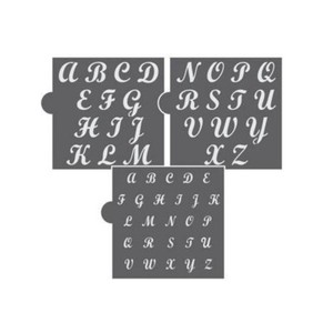 Download Confection Couture Simply Sweet Alphabet Cookie Stencil Set Ebay