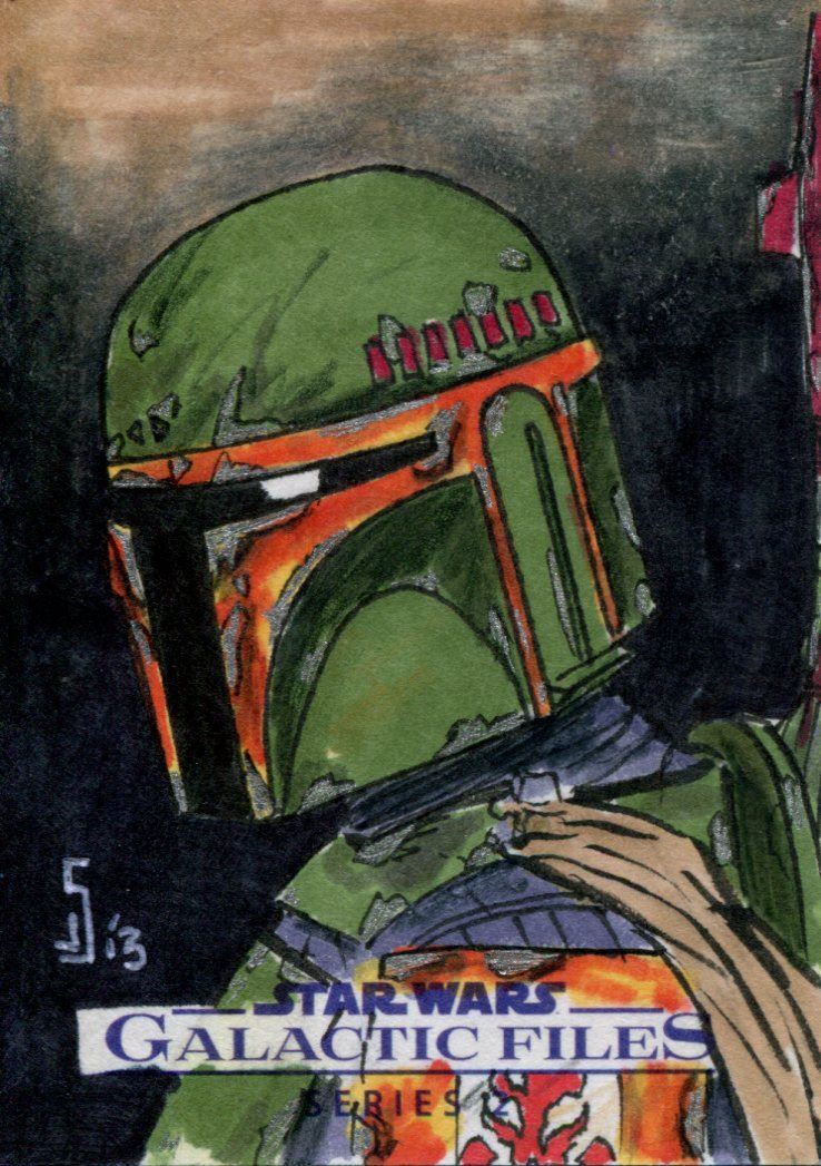 Star Wars Galactic Files Series 2 Sketch Card By Jamie Snell | eBay