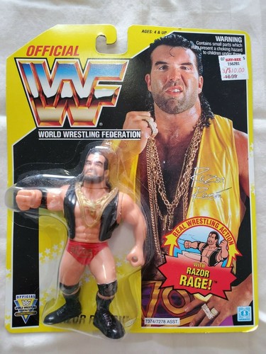 WWF Hasbro Razor Ramon 1993 Yellow Card Series 7 F...