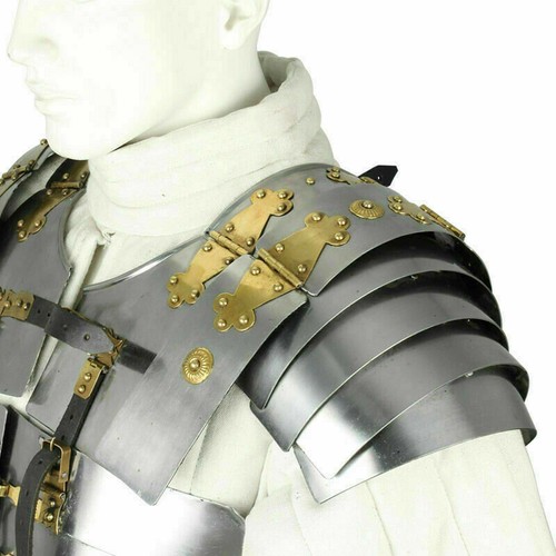Lorica segmentata avec bracelet en cuir Reconstitution d'armure romaine en... - Picture 3 of 3