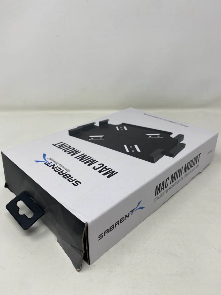 Sabrent Mac Mini VESA Mount / Wall Mount / Under Desk Mount [BLACK] (BK-MABM) - Image 2 of 3